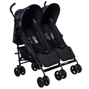 My Babiie Twin Pram Geo Dani Dyer angled view