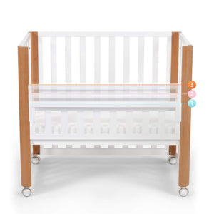 Kinderkraft 4-in-1 Wooden Cot Bed Koya adjustable side 