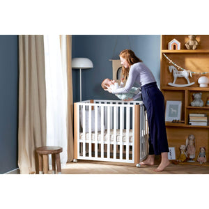 Kinderkraft 4-in-1 Wooden Cot Bed Koya real life mother and baby photo 
